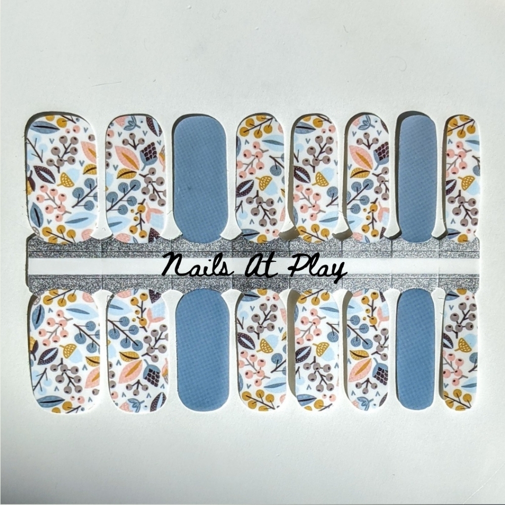 5 for $15 Nail Wraps- Abby's Garden - Picture 2 of 5